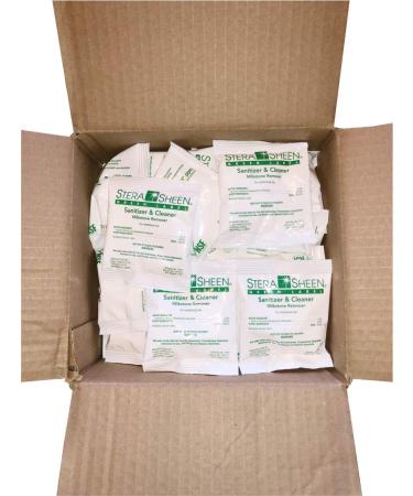 Stera-Sheen Green Label Sanitizer Packets Box of 100 x 2 Ounce Portion Sachets by Purdy Products SSG1002 - Buy Online on GoSupps.com