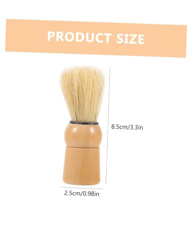 Premium Wooden Beard Brush with Pig Bristle | Men's Shaving Foaming Brush & Hairdressing Tool - Perfect for Salons and Personal Use - Buy Online on GoSupps.com