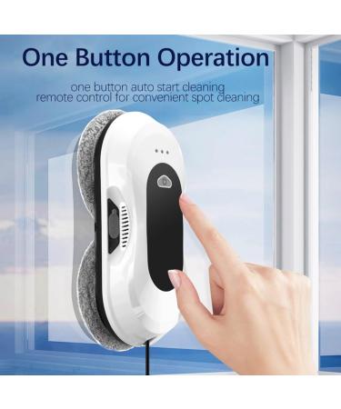 Robotic Window Cleaner Robot - 90W Smart Glass Cleaning With 10 Mop Pads 2 * 30ml Double Water Tank App&Remote Control 5600Pa Strong Suction - Ideal For Indoor/Outdoor - Buy Online on GoSupps.com