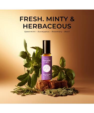 Breathe Easy & Headache Relief Roll On Set - Aromatherapy Grade Essential Oils Roll On Set - 2x0.34 fl oz - Gya Labs - Buy Online on GoSupps.com