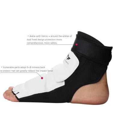 WTF Approved Taekwondo Foot Protector Gear - White XX-Large for Men Women Kids | Rungear Martial Arts Sparring Gear - Buy Online on GoSupps.com