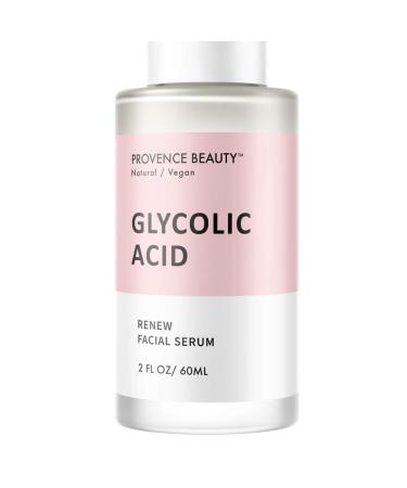 Rejuvenating Glycolic Acid Face Serum - Hyaluronic Acid, Vitamin C and Aloe Vera Helps Exfoliate and Minimize Pores, Reduce Acne, Breakouts, and Appearance of Aging and Scars - 2 Fl Oz Renew
