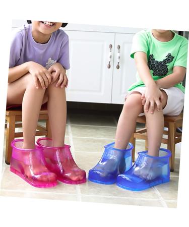 CORHAD 1 Pair Foot Bath Shoes Foot Bathing Shoes Foot Washing Shoes Foot Soak Shoes Foot Soak Bucket Boots Foot Bath Tool Foot Bath Boots Foot Soaking Shoes Foot Soaking Boots 26.3x11cm Rosy - Buy Online on GoSupps.com