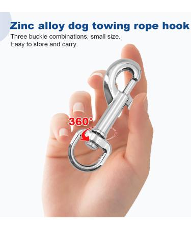 Swivel Snap Hooks Heavy Duty Dog Lead Clip Clasp 360 Swivel Joints Trigger Clips Heavy Duty Trigger Clips Zinc Alloy Lobster Claw Clasps for Dog Leashes Camping Keyring (3 Pcs) - Buy Online on GoSupps.com