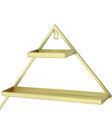 Shiyinge Rhombus 5-Tier Wall-Mounted Nail Polish Display Stand - Iron Wall Shelf - Display Stand for Placing Cosmetic Bottles Perfume Lipstick Photo Frames etc. (Gold) - Buy Online on GoSupps.com