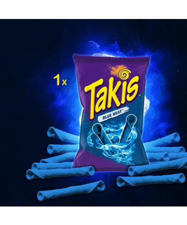  Fisher's Takis Fuego Tortilla Chips Hot Chili and Lime + Blue Heat | 1 Pack of Each Variety | 113 g Per Pack Takis - Buy Online on GoSupps.com