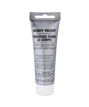 Amscan 39007618 Non Toxic Cream Based Full Body Paint  34 Oz  Silver