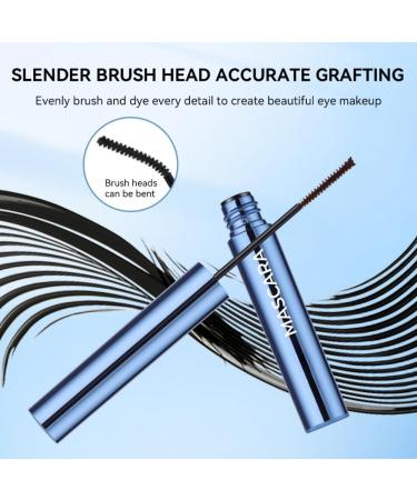 Black mascara for thin eyelashes waterproof mascara with mini brush smearresistant and longlasting formula voluminous curl effect light and without clumping - Buy Online on GoSupps.com