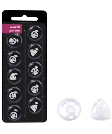 20x miniFit 10-pack blistPack 8 mm Vent Bass like Oticon domes for oticon miniFit Ex-receiver (20x pieces)