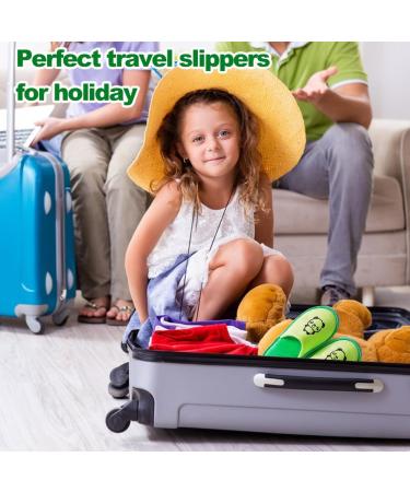 EQLEF Kinder Hausschuhe - Coral Hotel Slippers for Kids (6-10 Years) | Anti-Slip Thick Sole House Slippers for Girls - Perfect for Home & Travel - Buy Online on GoSupps.com