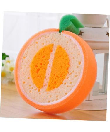 FRCOLOR 12 Pcs Soft Exfoliating Sponge Loofahs - Bath Pouf Scrubber for Cleaning & Shower - Earth Tones Fruit Shaped Sponges for Kids - Buy Online on GoSupps.com