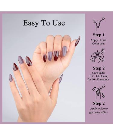 UV Gel Polish Nail Polish Dark Grey Colours 3 in 1 One Step Gel Nail Polish Soak Off Nails Colour Gel Brown Grey Gel Nail Polish for Nail Design Manicure 15 ml Grey brown - Buy Online on GoSupps.com