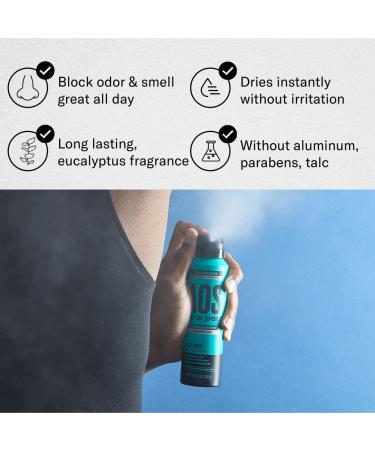 Art of Sport Men's Eucalyptus Body Spray Deodorant - Aluminum Free, Natural Botanicals, Tea Tree Soap - 3.8 oz (Pack of 2) - Buy Online on GoSupps.com