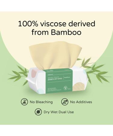 Poeticehome Ultra-Soft 100% Bamboo Facial Towels - Biodegradable Disposable Skin Care Cloths for Sensitive Skin | Fragrance-Free & Unheated | 100 Pack - Buy Online on GoSupps.com