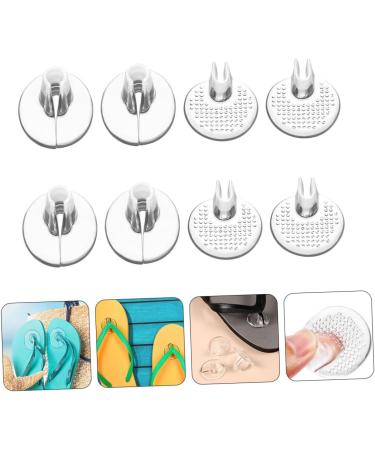 NOLITOY Non-Slip Flip-Flops Pads - 4 Pairs Silicone Inserts for Sandals & Thong Shoes | Forefoot Comfort & Toe Protection - Buy Online on GoSupps.com