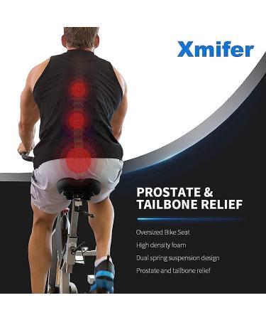 Xmifer Oversized Bike Seat - Waterproof Leather Saddle with Memory Foam Padding - Buy Online on GoSupps.com