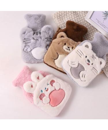 Operitacx Hot Water Bottle with Soft Plush Cover Washable Relief for Cramps Neck & Back Pain Feet and Shoulders (Pink) | International Shipping Available - Buy Online on GoSupps.com