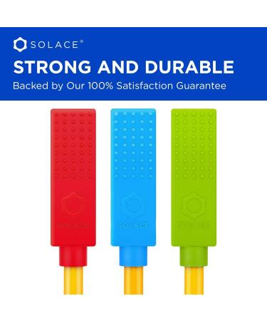 Solace Chewelry Pencil Toppers (6-Pack) - Sensory Chewable Pencil Toppers for Kids - Helps Girls & Boys with Sensory Needs - Buy Online on GoSupps.com