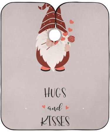 Waterproof Barber Cape - Gnome & Cheetah Pattern | Unisex Hair Cutting Bib - Buy Online on GoSupps.com