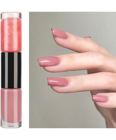Quick Dry Pink Nail Polish 2 in 1 Glitter Nail Polish Set Long Lasting Glossy Easy to Apply No Need Cure Chip Resistant Nail Varnishes DIY Nail Art Gift for Women & Girls - Buy Online on GoSupps.com