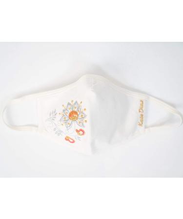 Buy Washable Black Hand-Embroidered Face Masks - 3 Layers 100% Cotton Breathable & Reusable Fashionable Masks | International Shipping - Buy Online on GoSupps.com