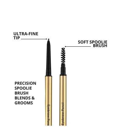 Eyebrow Definer Pencil - Fill, Define, and Volumize Brows | Long Lasting & Waterproof | Precision Double Ended Design | Mela Beauty Studio (Chocolate) - Buy Online on GoSupps.com