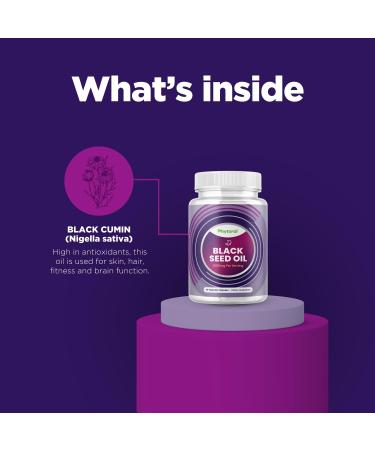 Phytoral Premium Black Seed Oil Capsules - Nigella Sativa Black Seed Oil Pills for Digestive Health Immune Support and Brain Booster Antioxidant Supplement - Full Spectrum Cumin Capsules - Buy Online on GoSupps.com