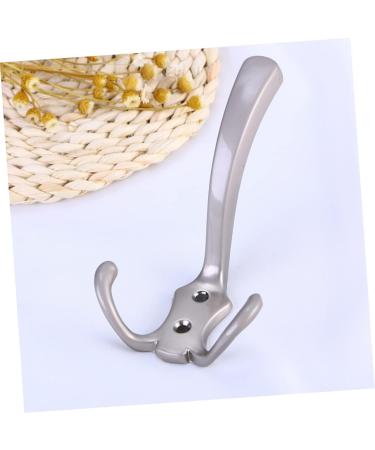 LABRIMP Coat Hooks Hat Vintage Kitchen Dual Silver Wall Hooks Clothes Coat Door Towel Bathroom Hanger Wall Mounted Coat medium As Shown - Buy Online on GoSupps.com