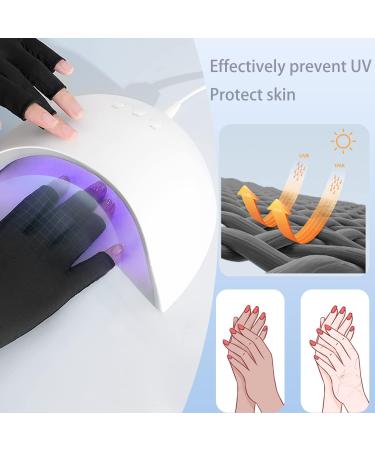 Buy Dykjgsgo UV Shield Gloves - Protect Your Hands from LED Lamps | Fingerless Gel Manicure Gloves for Nail Art - Buy Online on GoSupps.com