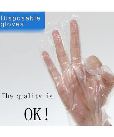 ORYOUGO 1000 Pieces Disposable Gloves Eco-Friendly Plastic Poly PE Gloves for Kitchen Cooking Cleaning Powder & Sulfur Free - Buy Online on GoSupps.com