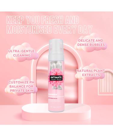 VANERIA Feminine Intimate Vaginal Wash - All Natural Moisturizing Odor-Control pH Balancing - 190ml - Mothers Day Gift for Mom - Buy Online on GoSupps.com