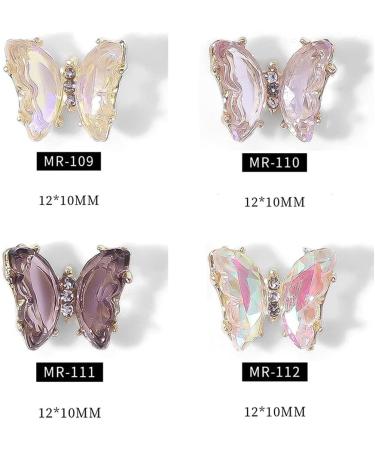 TQUXNGA Nail Art Crystal 3D s Kits for Butterfly Style Nails Jewels for Manicures fts Phones Jewelry Bag - Buy Online on GoSupps.com