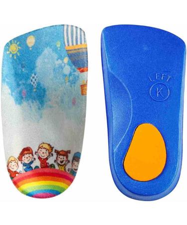 3/4 Length Kids Orthotic Insoles | Cushioning Arch Support for Flat Feet & Heel Pain Relief | PU Foam Inserts for Ages 7-9 - Buy Online on GoSupps.com