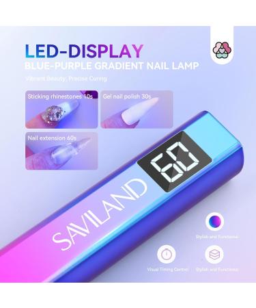SAVILAND UV Light for Nails - Portable 12W LED Nail Lamp for Gel Polish & Glue - Mini Nail Dryer for Home DIY Manicure - Buy Online on GoSupps.com