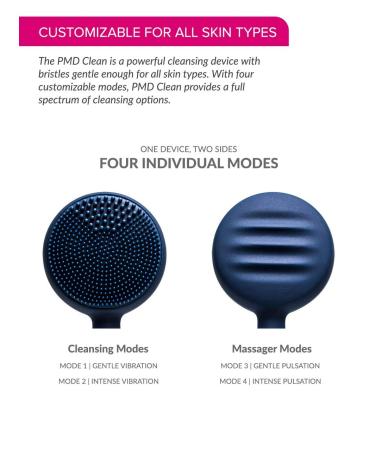 Buy Clean Facial Cleansing Device in Navy | Best International Shipping & Skincare Solutions - Buy Online on GoSupps.com