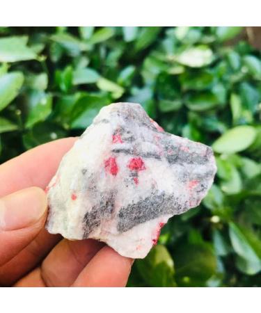 Aura Crystal 1pc 20g-90g Natural Cinnabar Crystal Stone Crystal Stone Mineral Specimen (Size : 1PC 42g-50g)