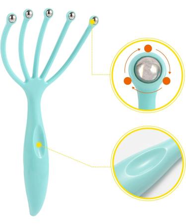 EMXGB Scalp Massager 2-Pack for Deep Relaxation & Stress Reduction at Home, Office, or Spa - Blue/Green - Buy Online on GoSupps.com
