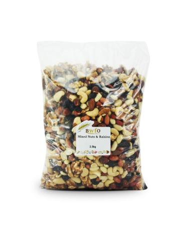 Mixed Nuts & Raisins 2.5kg (BWFO) - Buy Online on GoSupps.com
