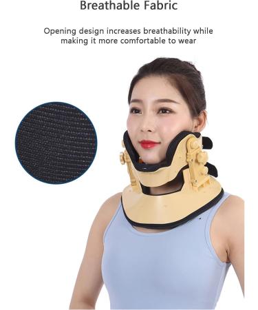 Adjustable Throat Collar & Neck Stretcher for Cervical Spine Fractures - Height Adjustable Neck Support for Injury Recovery & Relaxation | International Shipping - Buy Online on GoSupps.com