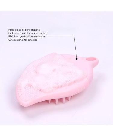Face Wash Scrubber | Double Side Silicone Face Scrub Brush Manual Skin Care Scalp Brush Multi-Use Handheld Scrubber Solid Powder - Buy Online on GoSupps.com