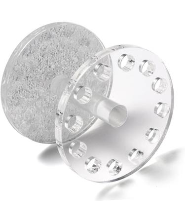 Housoutil 1pc Makeup Pen Stand Pen Display Stand Holder Art Brush Holder Makeup Brush Holder Faux Buns Holder for Nail Brush Acrylic Makeup Brush Rack Nail Display Stand Round Crystal Pen 8.7x8.5cm Silver Transparent - Buy Online on GoSupps.com