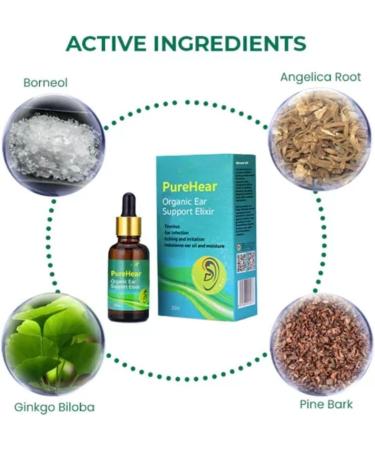 Oveallgo PureHear Organic Ear Care Liquid - Natural Ear Oil Drops for Tinnitus & Earache - Buy Online on GoSupps.com