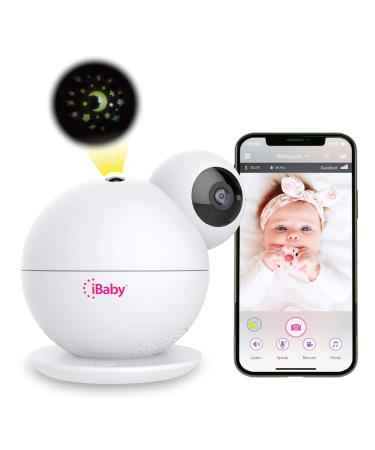iBaby M8 2K Smart Baby Monitor, 355 Pan 110 Tilt and 2-Way Talk, Video Baby Monitor with Crying and Motion Alerts, Moonlight Projector, Temperature/Humidity Alerts, for iOS/Android