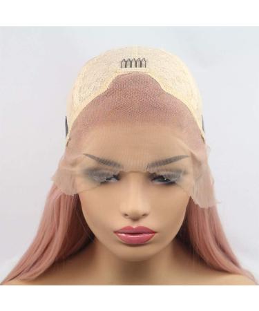 22-Inch Long Blonde Wig with Brown Roots - Synthetic Lace Front Wave Wig for a Soft Natural Look - Buy Online on GoSupps.com
