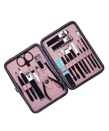 Ipetboom 1 Nail Set Nail Grooming Kit Nail Tools for Nail Art Nail Scraper Nail Stamping Polish Thick Nail Trimmer Nail Kits Cuticle Stainless Steel Pink Spatula Cosmetic