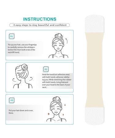 KUYYFDS Neck Tape Lifting Invisible 4Pcs Neck Lift Tape with 20 Replacement Pads Anti-Wrinkle Neck Lifting Tape Strong Adhesion Neck Tape Bands for Neck Firming Lifting - Buy Online on GoSupps.com