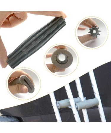 Crutch Solid Hand Grips Kit - 2 Pcs Gray Replacement Cushion Handles - Buy Online on GoSupps.com