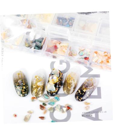 FRCOLOR Natural Decor Stones Nail Art Craft Rhinestone Nail Decals Tools Manicure Crafts Stone Nail Crystal Gems Nail Diamond Crystal Ab Rhinestones Glass Rhinestones Shell Set - Buy Online on GoSupps.com