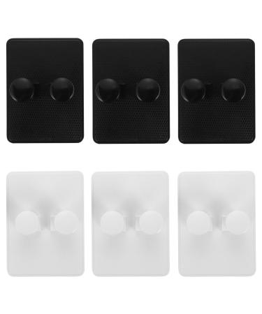 ABOOFAN 18 STK Wall -mounted razor holder hook for the razor holder clothing hook holder for shower razor Razor holder with suction cable hook cable holder ABS white door hook plugs