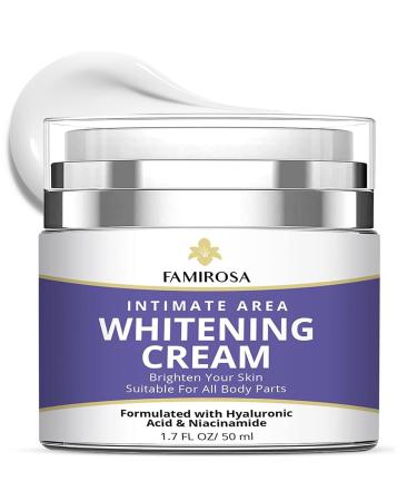 FAMIROSA Dark Spot Corrector for Face and Body: Dark Dpot Remover for Intimate Areas Neck Underarms Elbows Knees Bikini - Rapid Tone Repair Cream 1.7 fl oz (50ml)